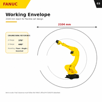 Robot industriel FANUC M-710iD/70 70 kg 2104 mm 6 axes pour la manutention des matériaux, la soudure par points et l'automatisation