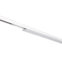 Système d'éclairage sur rail LED à 4 fils et 3 circuits pour magasins de détail, panneau lumineux linéaire