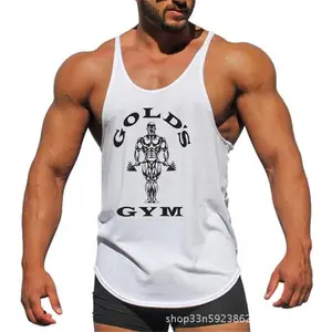 Odm Gym Singlets Heren Gym Tank Top Sport Kleding Bodybuilding Fitness Mannen Mode Aangepaste Logo