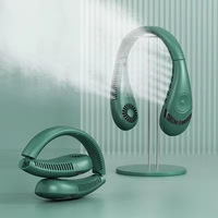 4000mAh mains libres Portable cou ventilateur cou refroidissement ventilateur personnel Mini Portable paresseux accrocher cou ventilateur batterie Table