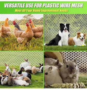 ตาข่ายรั้วพลาสติก HDPE รูขนาด 0.8 ซม. ยาว 50 ม. ประกอบง่ายสำหรับเลี้ยงไก่ เป็ด และห่าน - Product Image 5