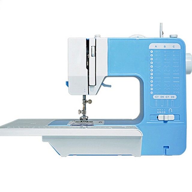 Direct Factory Custom Color Single Needle ABS & Metal Flat-Bed Household Electric Sewing Machine with Motor for Beginners