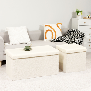 Meilleure Vente : Pouf de <span class=keywords><strong>Rangement</strong></span> Pliable Moderne en Polaire Douce Renforcée, <span class=keywords><strong>Banc</strong></span> Organisateur en Flanelle pour la Maison, Idéal pour les <span class=keywords><strong>Chaussures</strong></span> - Product Image 1