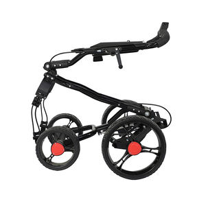 Chariot de <span class=keywords><strong>Golf</strong></span> avec frein et porte-Parapluie 4 roues <span class=keywords><strong>Golf</strong></span> de Poussée Et de Traction Chariot En alliage D'aluminium Chariot De <span class=keywords><strong>Golf</strong></span> Facilement pli Sac Chariots - Product Image 3