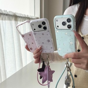 Coque de téléphone portable IMD Fashion INS Colorfu Shining Stars pour iPhone 17 16 15 Pro Max, étui souple antichoc scintillant avec cordon - Product Image 5