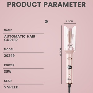 Rizador de Pelo Profesional Dsp Ms con Pantalla LED de 1.5 Pulgadas, Temperatura Ajustable, Color Rosa, Estilizador de Cabello Eléctrico - Product Image 4