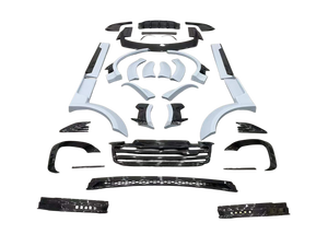 Kit carrosserie en fibre de carbone pour Range Rover Sport MSY, comprenant un diffuseur avant, un spoiler et un capot de style MSY. - Product Image 2