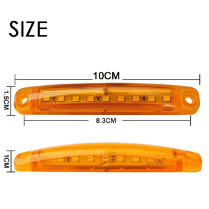 12V 24V étanche <span class=keywords><strong>LED</strong></span> feux <span class=keywords><strong>de</strong></span> <span class=keywords><strong>position</strong></span> latéraux feux <span class=keywords><strong>de</strong></span> <span class=keywords><strong>position</strong></span> avant arrière pour Van camion camion remorque 12 SMD avant côté nouveau - Product Image 2