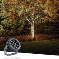 Lumière de jardin extérieure étanche Ip65 220v LED RVB DMX512 Lumen élevé 9w 12w 24w Spot Light Tree Light