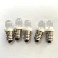 Ampoule LED couleur, indicateur de lampe de poche, e27 T10 BA9S, dc3 V/3.8V/4.5V/6V/12V/24V