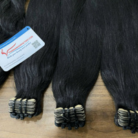 Promotion Tendance 2025 : Cheveux Humains Naturels Vierges Remy Vietnamiens, 8-28 Pouces, Double Trame Faite à la Machine, Pointes Épaisses, Couleurs Invisibles