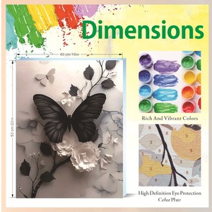 Peinture par numéros personnalisée avec logo, plusieurs modèles, pour adultes, nuit, lune, peinture par numéros DIY, art moderne, décoration - Product Image 6