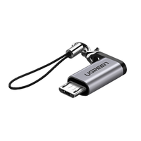 Adaptateur UGREEN Micro USB vers USB-C, connecteur de conversion Type C femelle vers Micro USB mâle, prend en charge la charge et la synchronisation des données