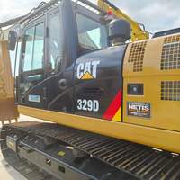 Excavatrice sur chenilles d'occasion CAT 329D, d'origine japonaise, 29 tonnes, Caterpillar, faible nombre d'heures de travail, à vendre