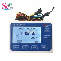 Meter Kontrol Kuantitatif Aliran Cairan Air LCD + Sensor Aliran Pipa PE 1/4 untuk Kontrol Aliran Air Otomatis