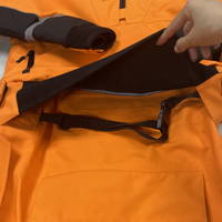 Solf baju kering karet risleting, pakaian selam Neoprene antiair untuk Kayak Paddling menyelam ukuran Plus untuk pria dan wanita
