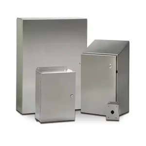 Custodia in acciaio inossidabile resistente con chiusura a chiave cabinet a diverse profondità e involucri per strumenti elettronici scatola elettrica
