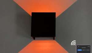 <span class=keywords><strong>Lampe</strong></span> murale intelligente à Led, wi-fi, rvb, voix réglable, extérieur, jardin, nuit, applique murale ronde encastrée, Tuya, autre système d'application - Product Image 2