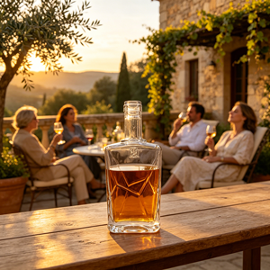 Bouteille vide en verre borosilicate de haute qualité pour vin et whisky, estampage à chaud, recyclable, écologique, capacité personnalisable, pour <span class=keywords><strong>Tequila</strong></span> - Product Image 1