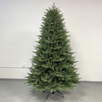 Chinesischer Hersteller Großhandel Indoor-Weihnachtsbaum mit LED-Beleuchtung, Vollständig aus PE Gefertigter Vorbeleuchteter Weihnachtsbaum