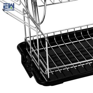 Gran supermercado cocina rack socio nuevas llegadas fácil de limpiar de hierro hogar plato rack - Product Image 6