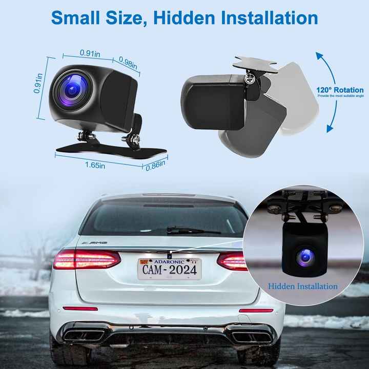Aazon.co: Keenso Car Backup Caera,5 Pin 12V 80-90 Degree Wide Angle