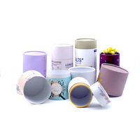 Win kraft bougie tube en carton boîte de papier ronde taille personnalisée alimentaire peut cylindre thé emballage push up stock vide tube de papier