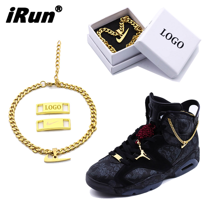 IRun Модные металлические подвески для обуви, цепочка «сделай сам», цепочка для обуви, подвески, цепочки для обуви на день рождения, Хэллоуин, рождественскую подарочную коробку