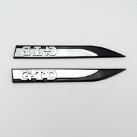 Emblème décoratif de voiture GTD en plastique ABS personnalisé pour Volkswagen VW GOLF MK7 MK5 Ford Range Autocollants adhésifs