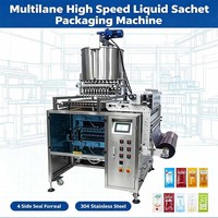 Machine d'emballage automatique de sachets de shampoing liquide, conditionneur capillaire, gel douche, miel, sauce ketchup, machine d'emballage multivoies VFFS