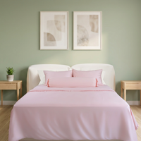 Ensemble de housse de couette 3 pièces Queen Size 100% polyester, doux pour la peau, toucher doux, couette, literie unie, pour la maison et l'hôtel