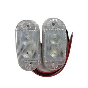 Indicadores de marcador lateral para remolque de camión, luz de freno de señal de coche, luz trasera de advertencia, de 24V LED, lámpara de advertencia, blanco y amarillo - Product Image 5