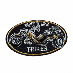 Écussons brodés personnalisés pour moto, badges décoratifs thermocollants pour motardes, application sur vêtements - Product Image 3