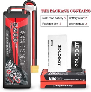 Batería Original GOLDBAT al por Mayor, 5.2Ah 70C 2S 7.4V Recargable, Paquete de Batería de Polímero de Litio para Autos RC, Truggy, Juguetes, para Evader - Product Image 6