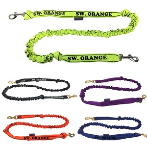 Doble gancho manos libres elástico correr perro plomo <span class=keywords><strong>Husky</strong></span> Mushing ejercicio Bikejoring perro Canicross Skijoring bolsa correr cinturón - Product Image 2