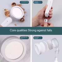 Filtre de pommeau de douche à main chromé ABS à économie d'eau haute pression de conception simple avec coton PP pour accessoires de salle de bain