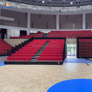 Gradas Retráctiles ModernStadium con Asientos de Cuero PU, Diseño Giratorio, Color Personalizable - Product Image 4