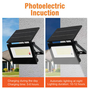 Reflector Solar IP65 de Alta Calidad, Luz LED Súper Brillante, Inducción + Control Remoto, Montaje en Pared, Aluminio Fundido a Presión, para Jardín - Product Image 2