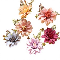 Bunga Sutra Bros/Boutonniere Pernikahan Bohemian Amerika Eropa untuk Pengantin Pria, Pendamping Pengantin, dan Tamu di Pesta Dansa & Acara