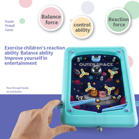 Machine de flipper animale, mini-labyrinthe, puzzle, jeu portable pour enfants, arcade rétro, jouet de voyage, divertissement interactif parent-enfant, entraînement sensoriel