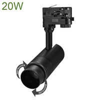 Projecteur LED sur Rail à LED COB avec Zoom et Zoom, lampe moderne, éclairage de 20W, Ra95 Ra97, 6114, 10 W
