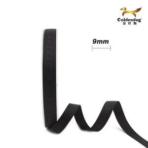 Mafolen <span class=keywords><strong>Factory</strong></span> Eco-friendly 6-100mm personalizzato nero in rilievo stampato nastro in Grosgrain Logo 3D morbido per confezione regalo - Product Image 5