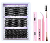 3 styles de cils en grappe mixtes pour artistes en cils et salons, 300 faux cils en vrac, fournitures pour distributeurs, cils de beauté