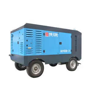 Hongwuhuan HGT800-20 pabrik penjualan langsung kompresor udara diesel sekrup 20m 3/menit 20 bar 194 kw untuk mesin bor