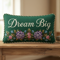 Coussin brodé à la main de luxe lavable 9x15 pour la décoration de la maison, salon, canapé, lit