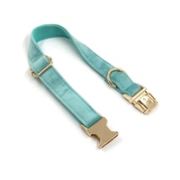 Articles phares 2024 : Collier pour chien réglable en velours jaune, Collier pour chien personnalisé bleu lac, Collier pour chien élégant couleur avocat, Matériel métallique