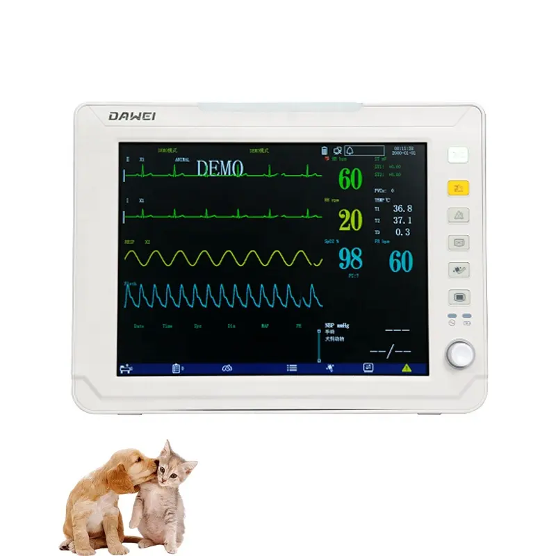 DAWEI Veterinary Equipment Vital zeichen monitor Blutdruck-Tierarzt-Patienten monitor für Tierklinik
