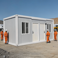 Dormoir modulaire à panneaux sandwich à grande capacité et construction rapide pour les chantiers de construction et les usines minières, portable et amovible