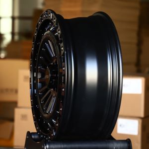 HTOR pelek Beadlock hitam Matte, pelek mobil Offroad 17 18 20 inci 5x130 6x139.7 - Product Image 3