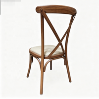 Chaises de mariage et d'événements de style européen à dossier croisé en gros pour fournisseurs de banquets